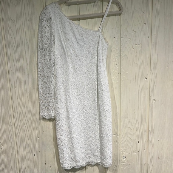 ADRIANNA papell one shoulder dress, size 6 - Picture 1 of 7